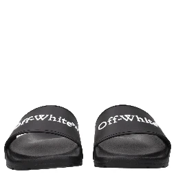 Black Cotton Slippers