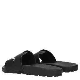Black Cotton Slippers