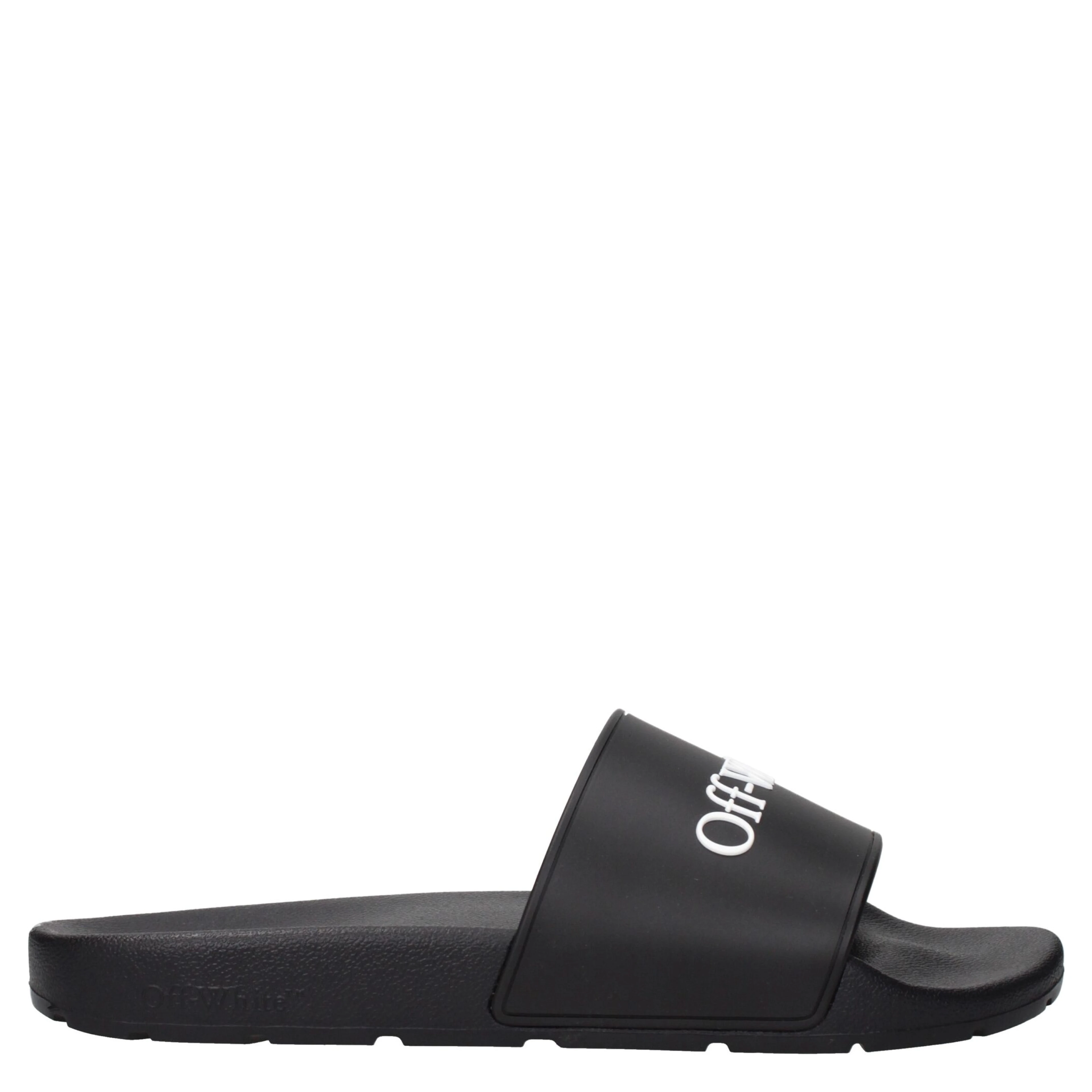 Black Cotton Slippers