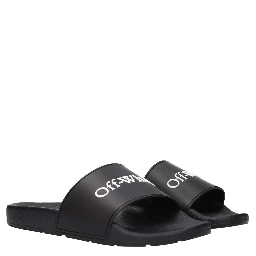 Black Cotton Slippers