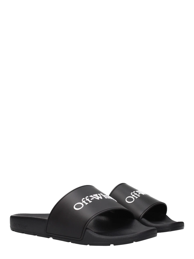 Black Cotton Slippers