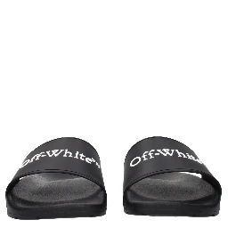 Black Cotton Slippers