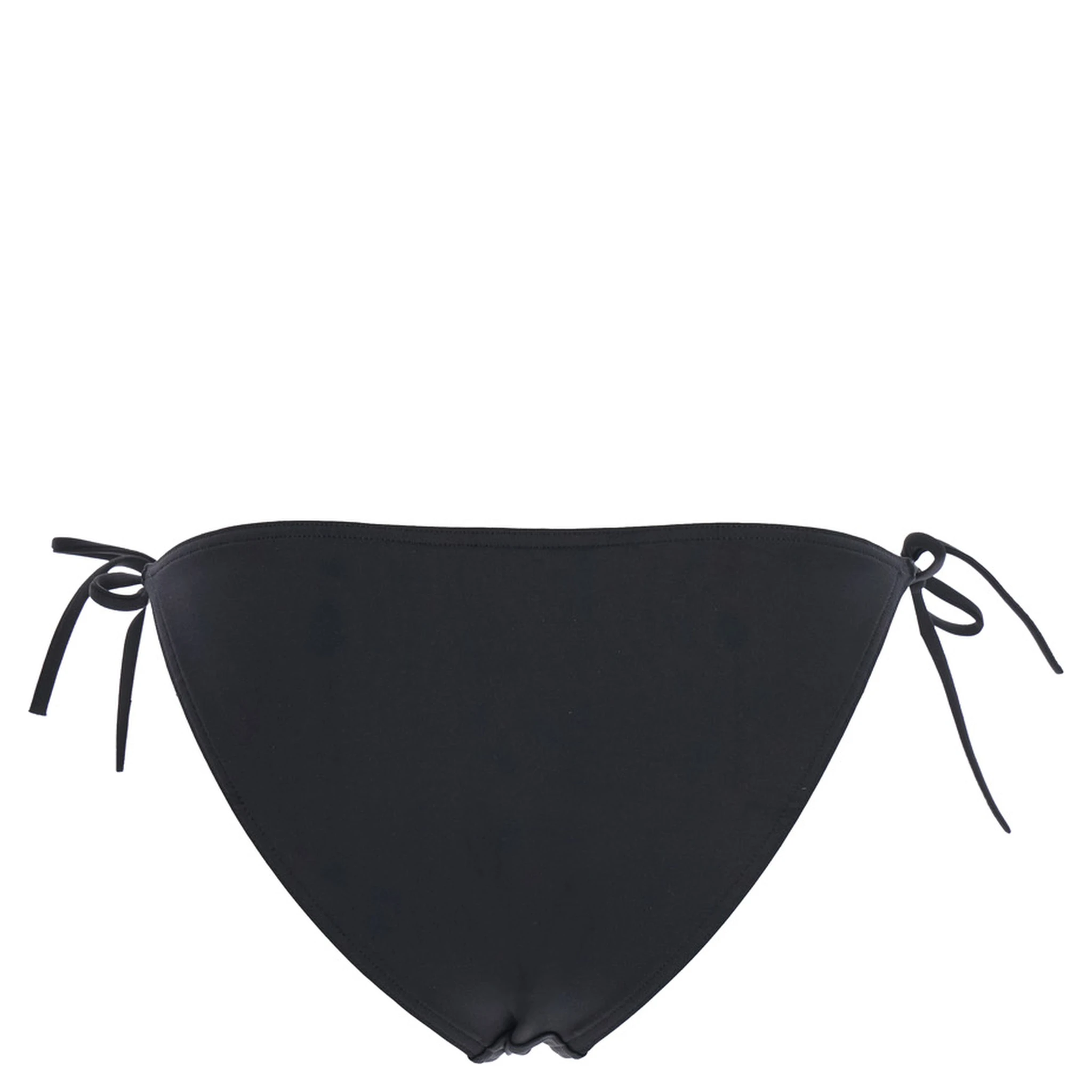 Malou Black Bikini Bottoms with Side Tie Closure in Tech Fabric Stretch Woman