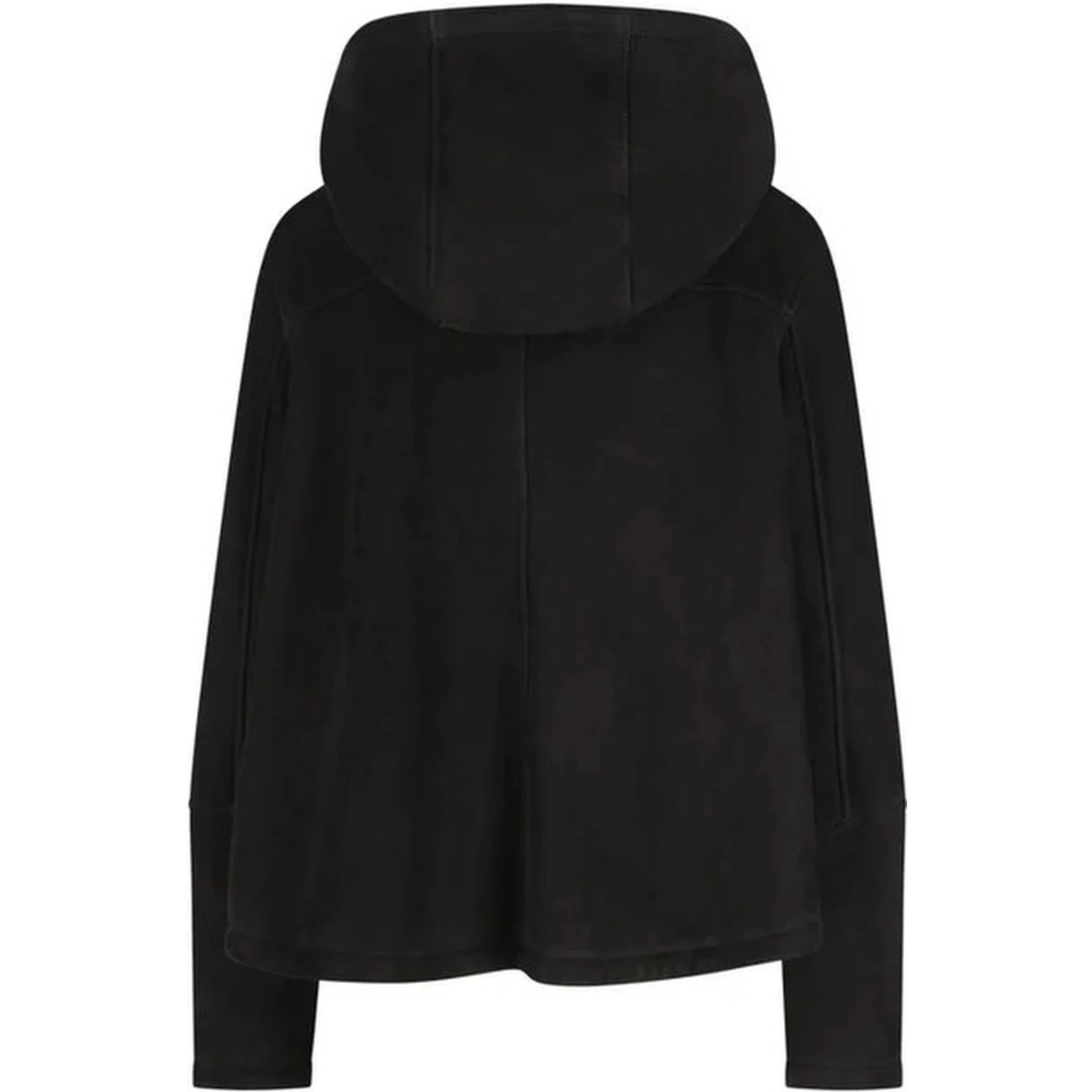 Hoodie jacket in shearling