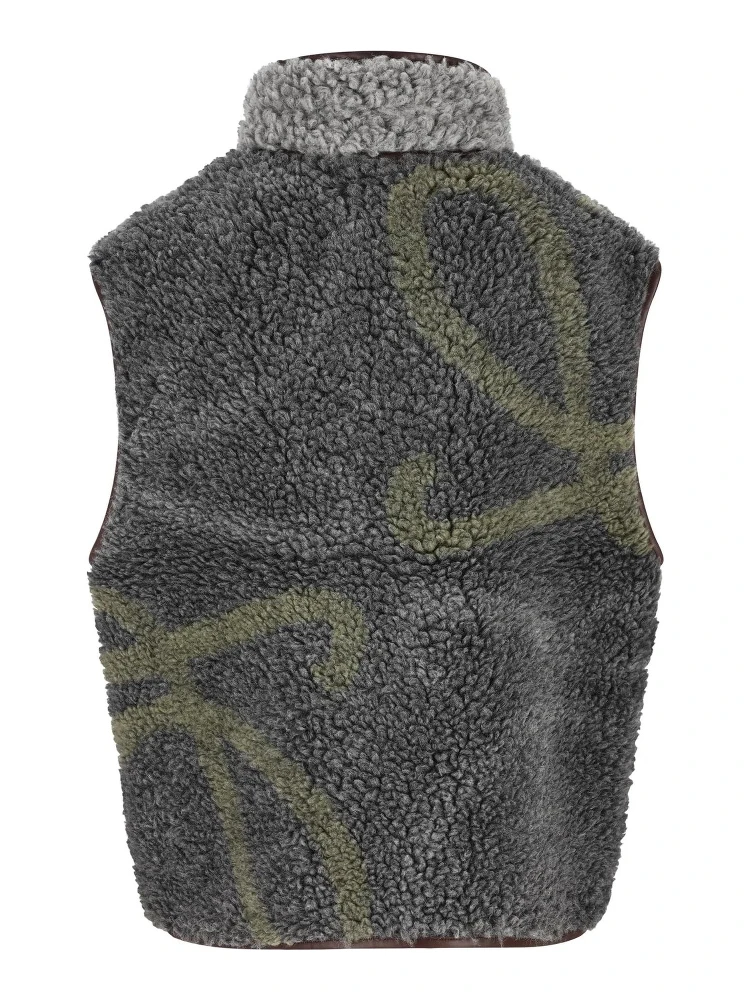 Blend wool vest alternative