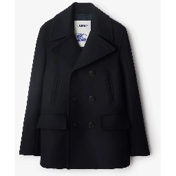Pea coat in wool