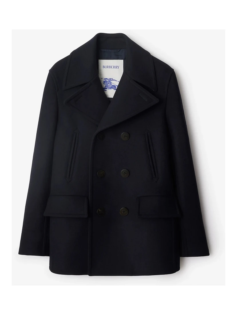 Pea coat in wool