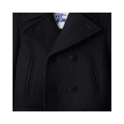 Pea coat in wool