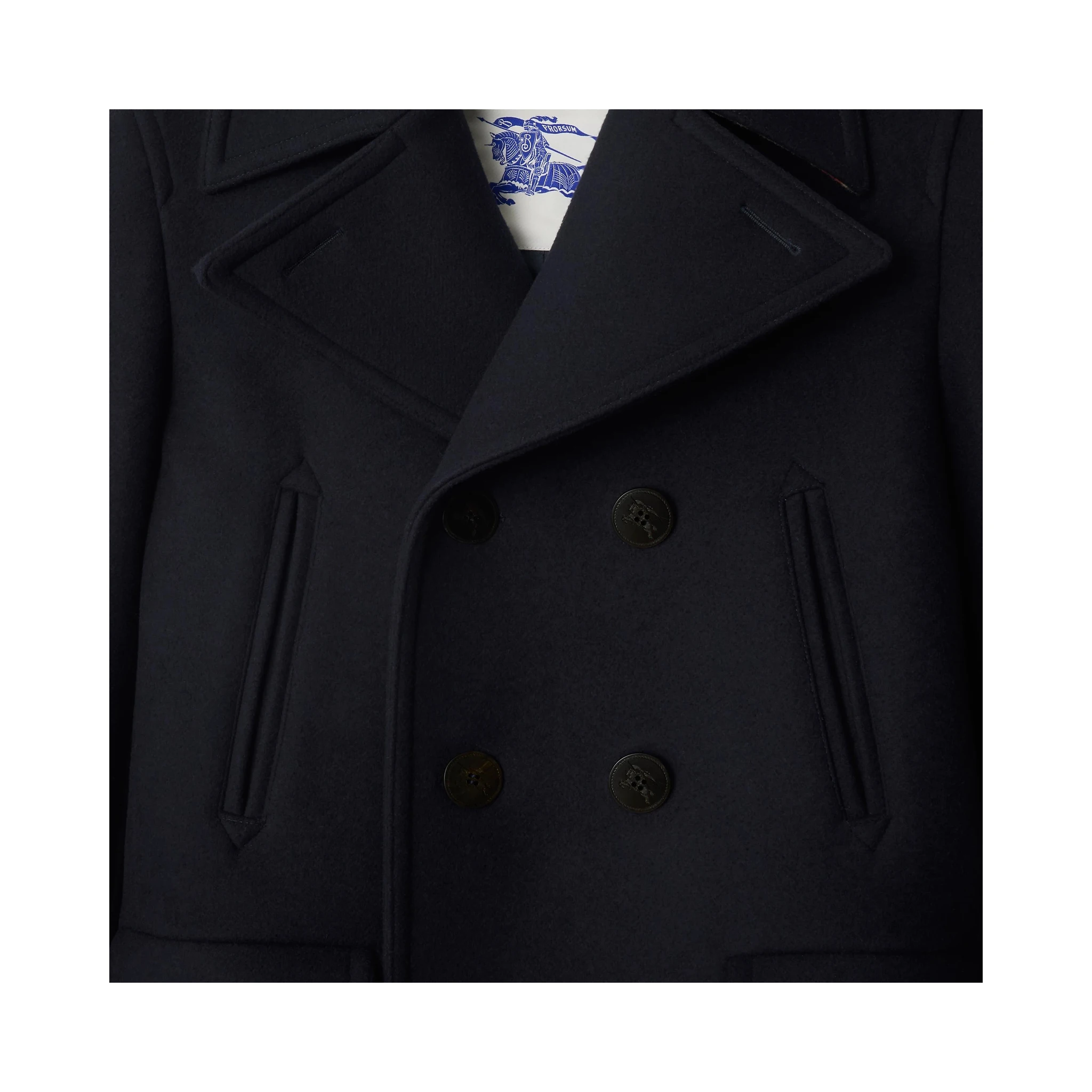 Pea coat in wool
