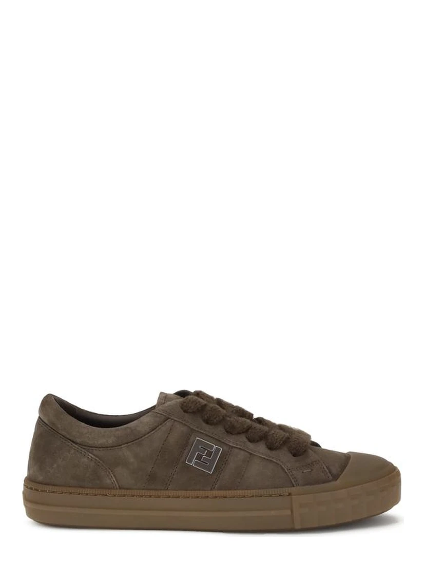 Brown Rubber Low Top Sneakers