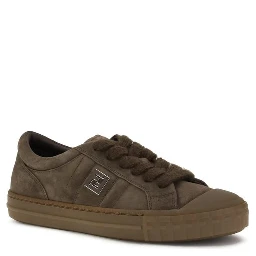 Brown Rubber Low Top Sneakers