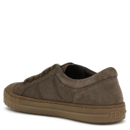 Brown Rubber Low Top Sneakers