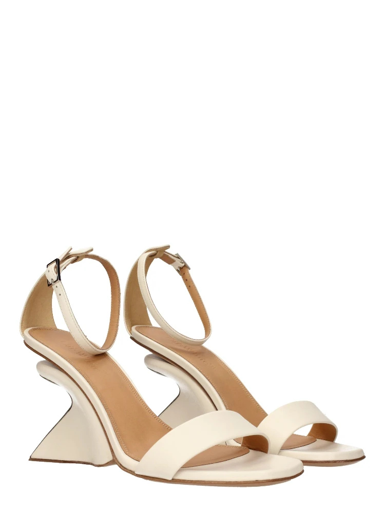 Beige Leather Platform Sandals alternative