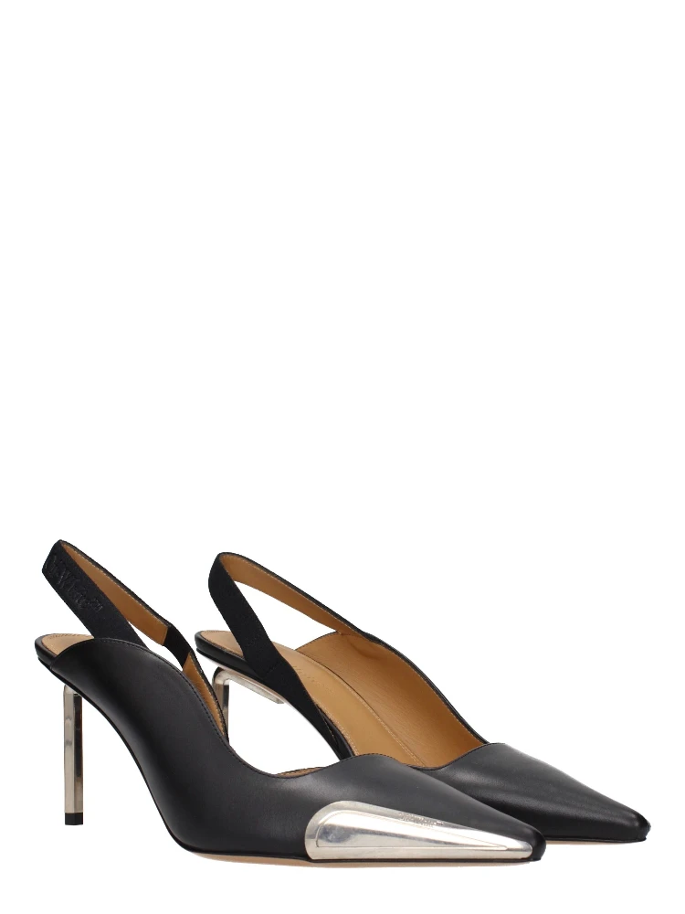 Black Leather High Heel Pumps alternative