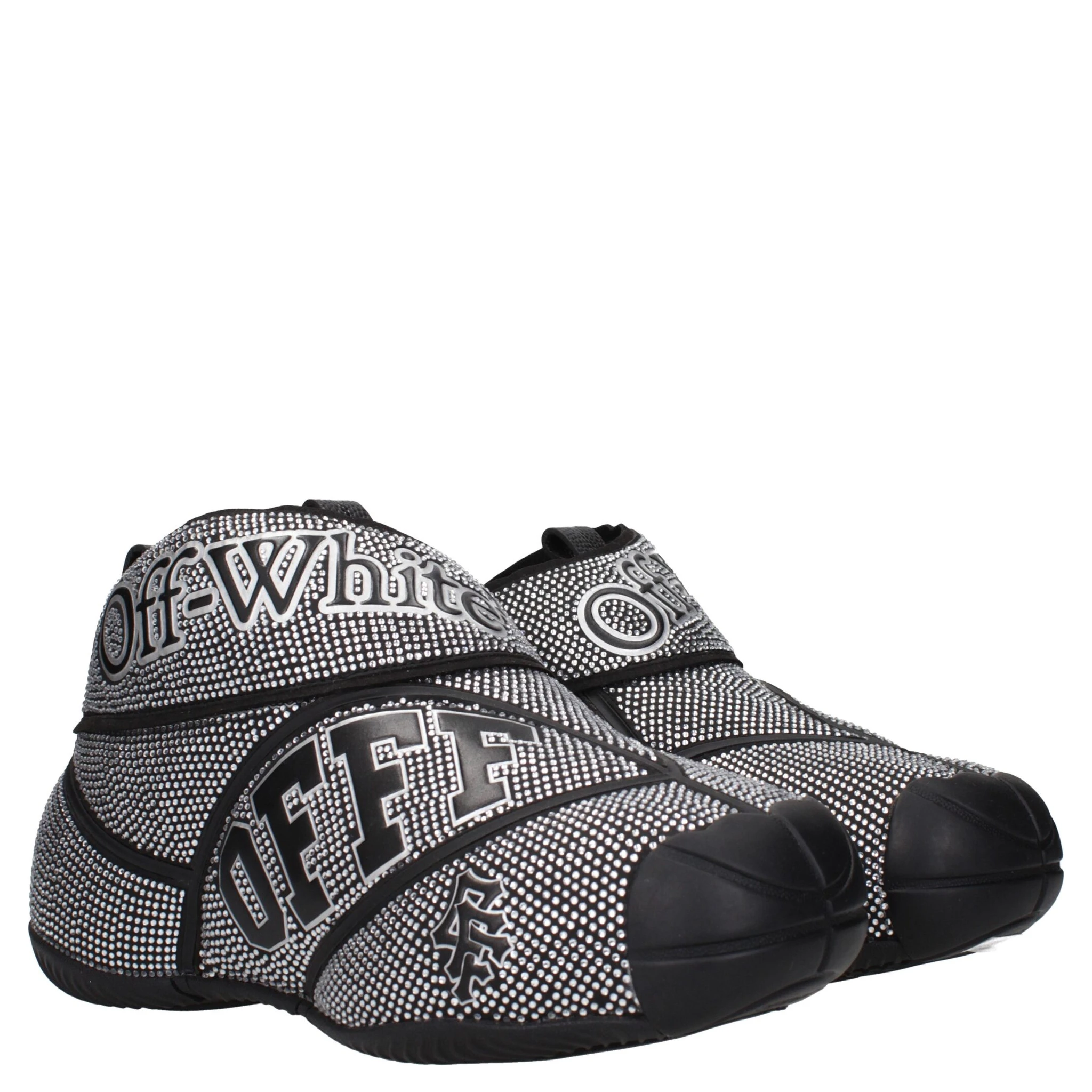 Black Cotton Sneakers