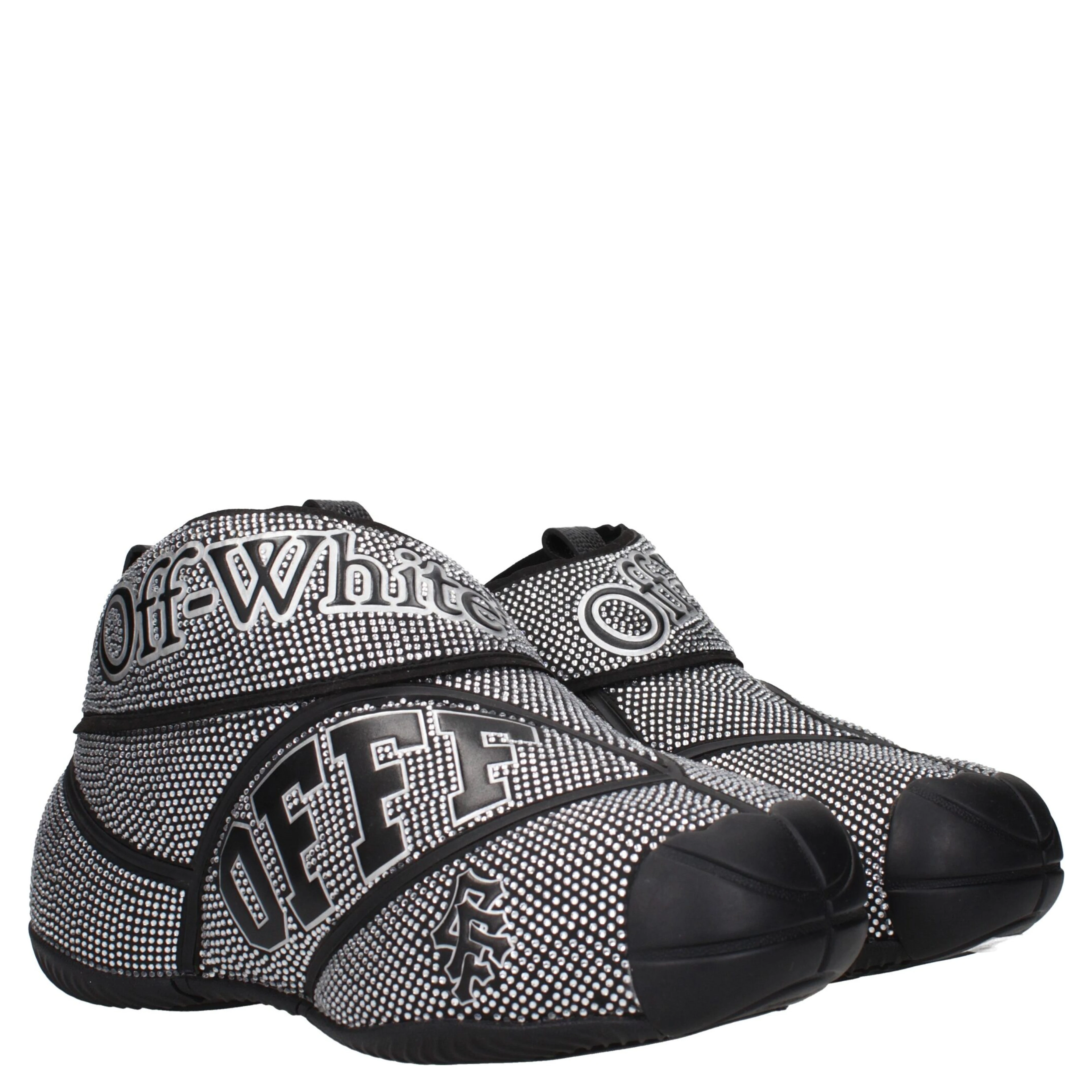 Black Cotton Sneakers