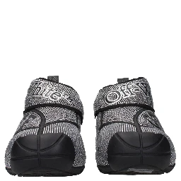 Black Cotton Sneakers
