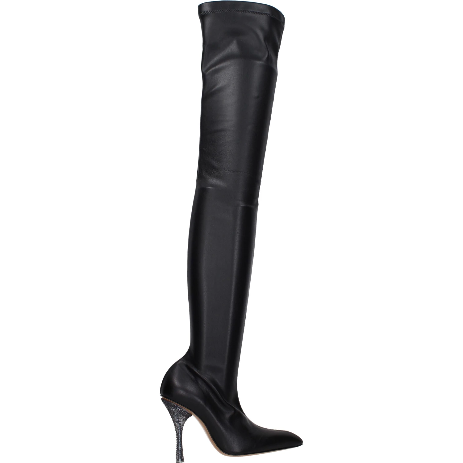 Black Leather Over The Knee