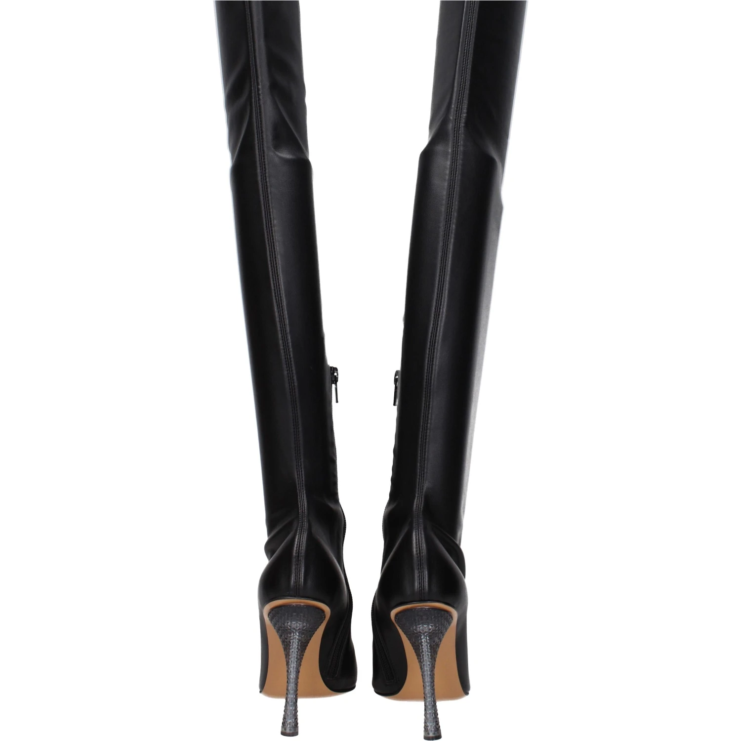 Black Leather Over The Knee