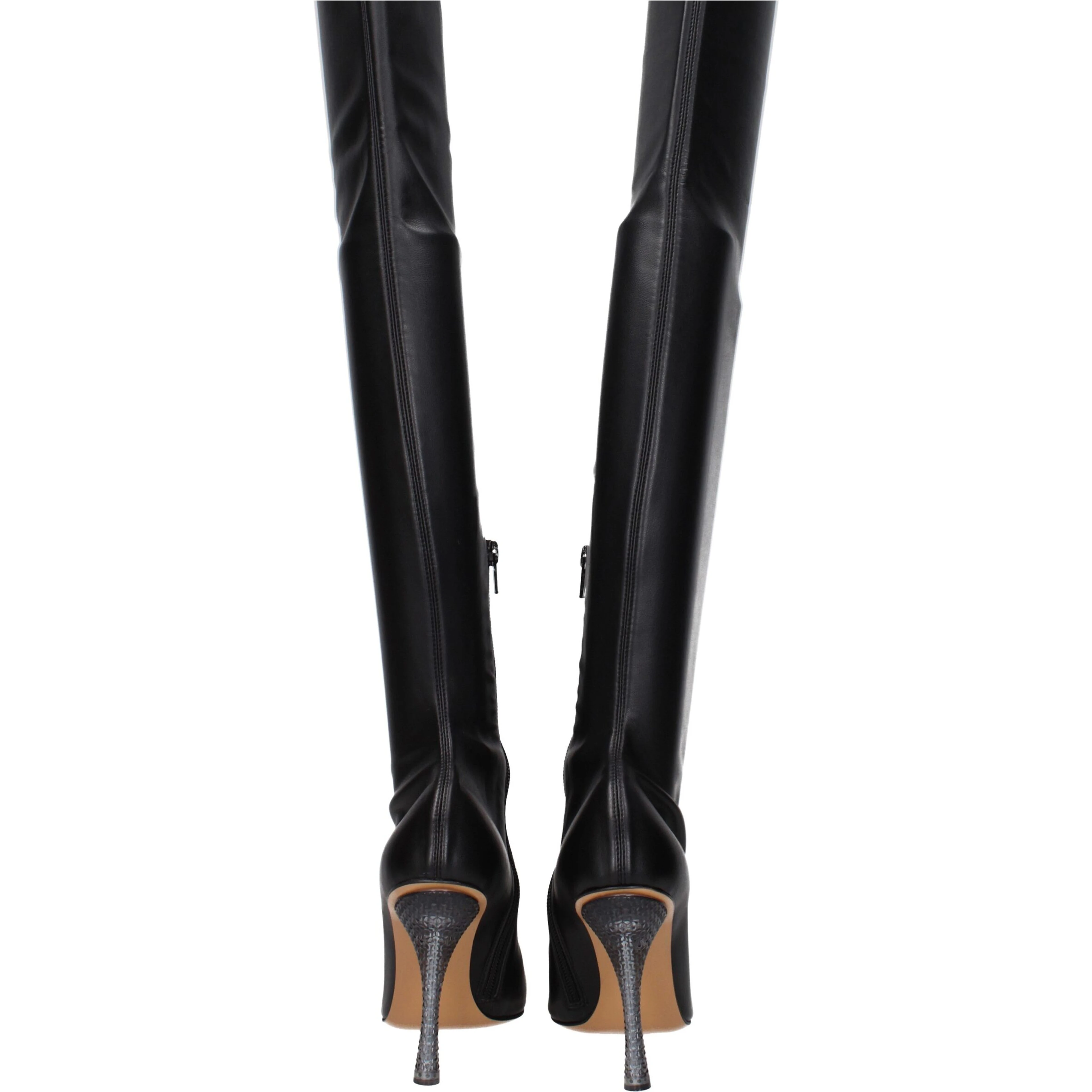 Black Leather Over The Knee