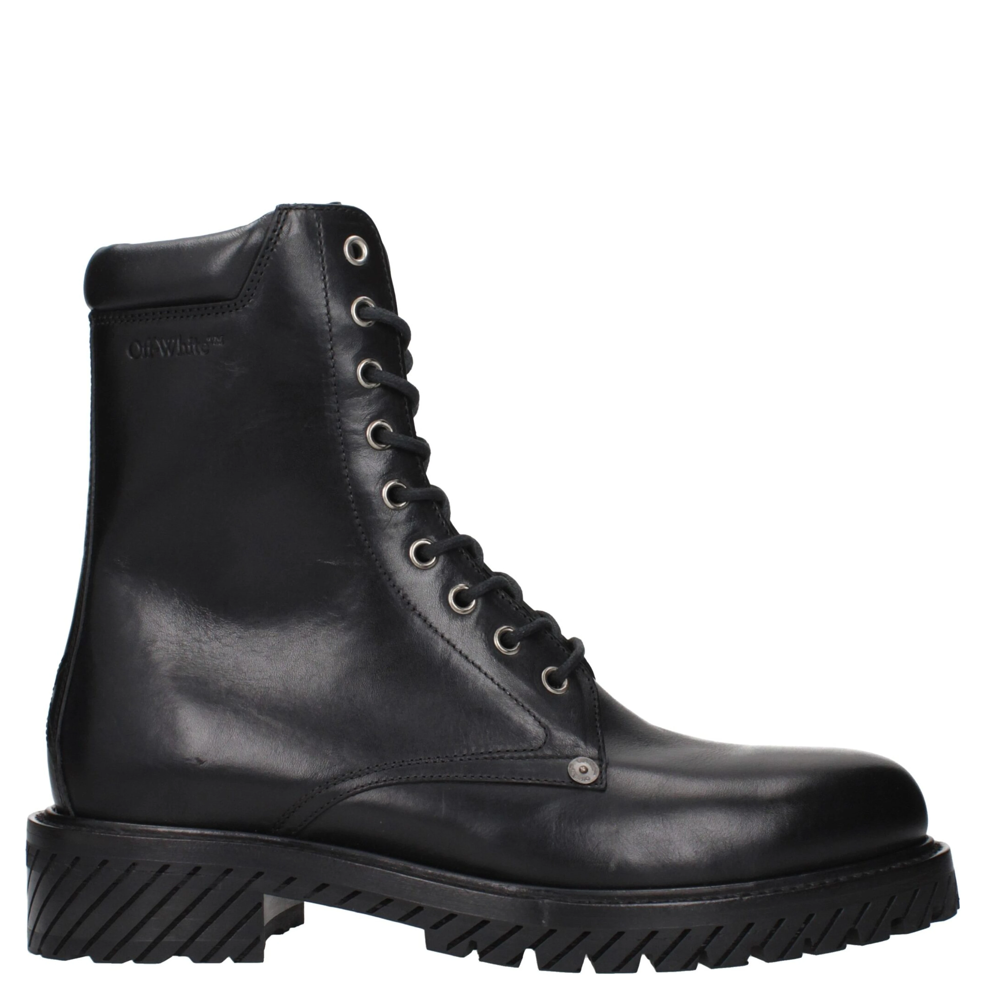 Black Leather Ankle Boots
