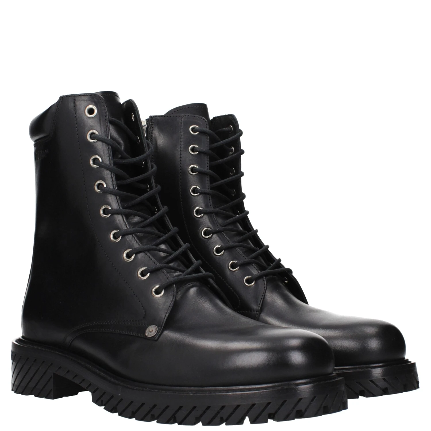 Black Leather Ankle Boots