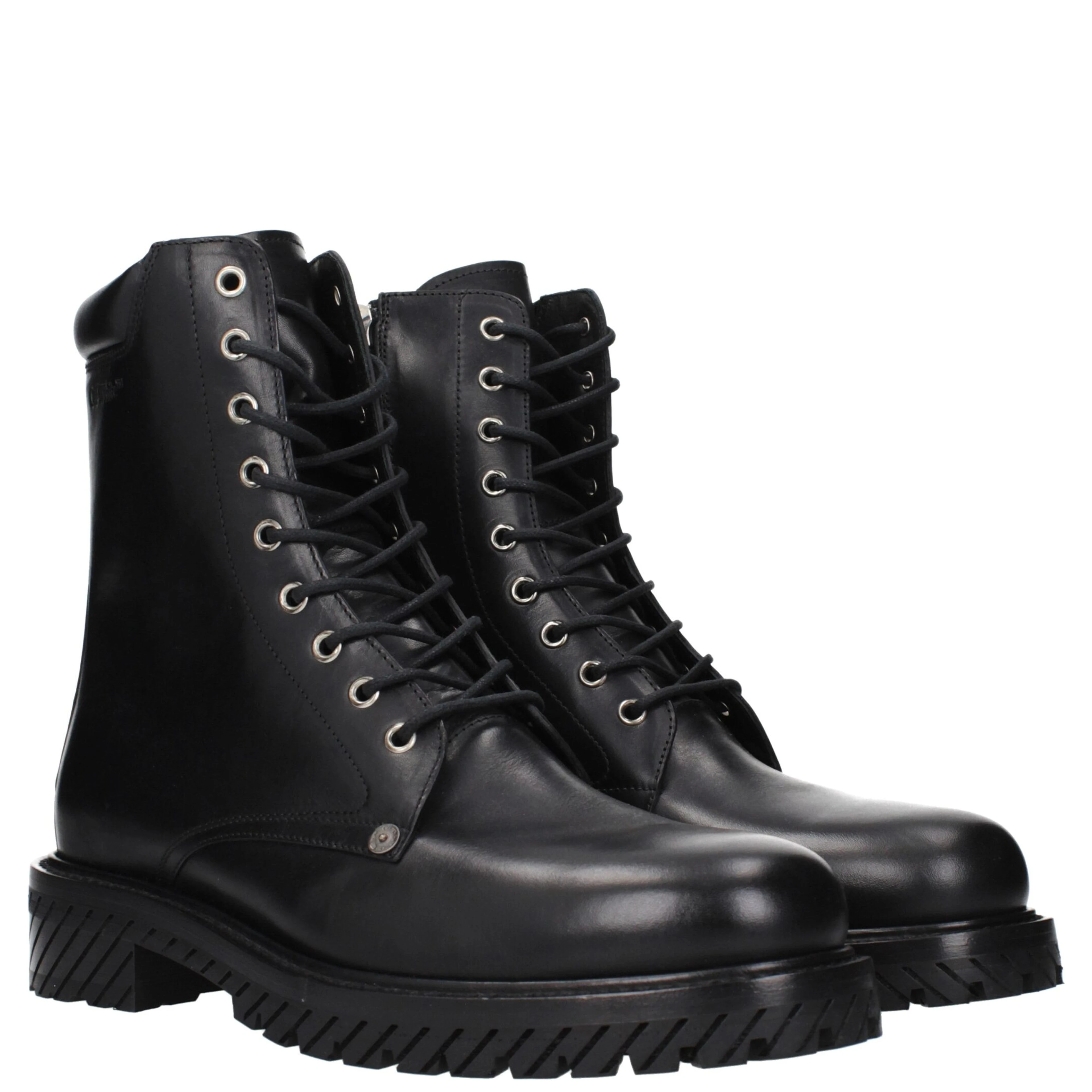 Black Leather Ankle Boots