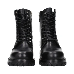 Black Leather Ankle Boots