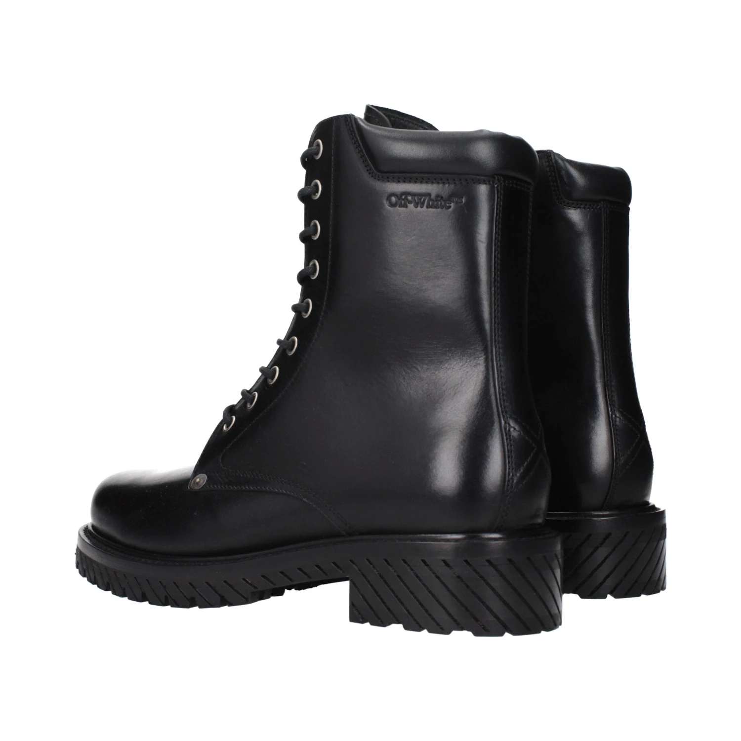 Black Leather Ankle Boots