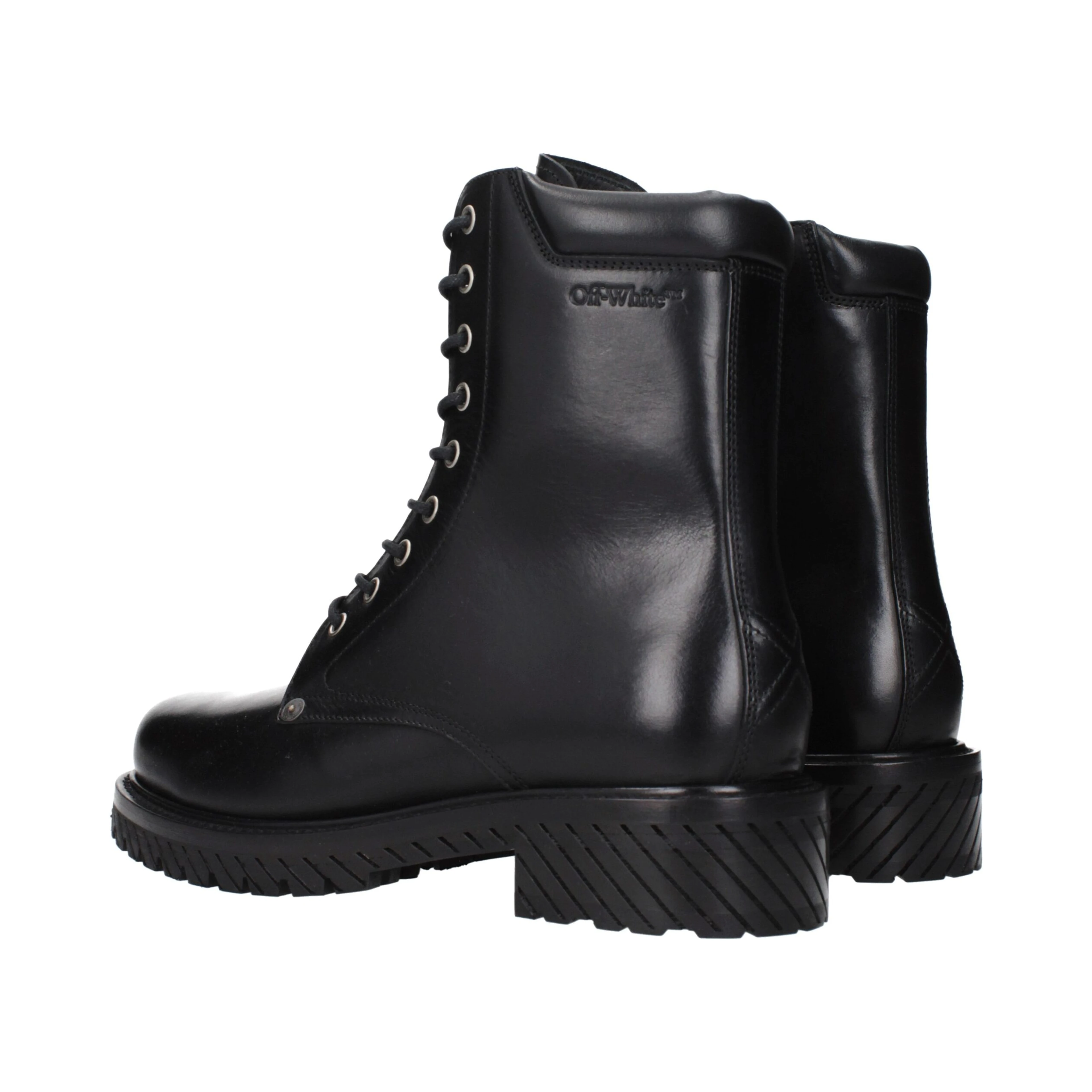 Black Leather Ankle Boots