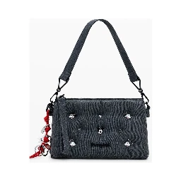 Gray Polyester Women Handbag