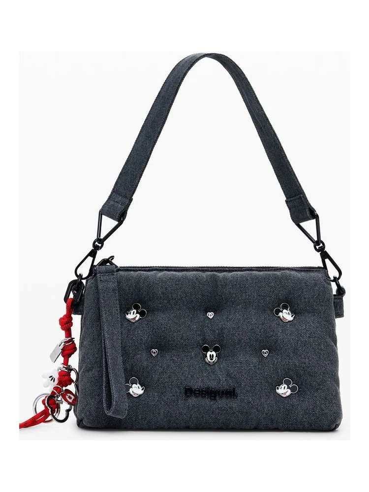 Gray Polyester Women Handbag