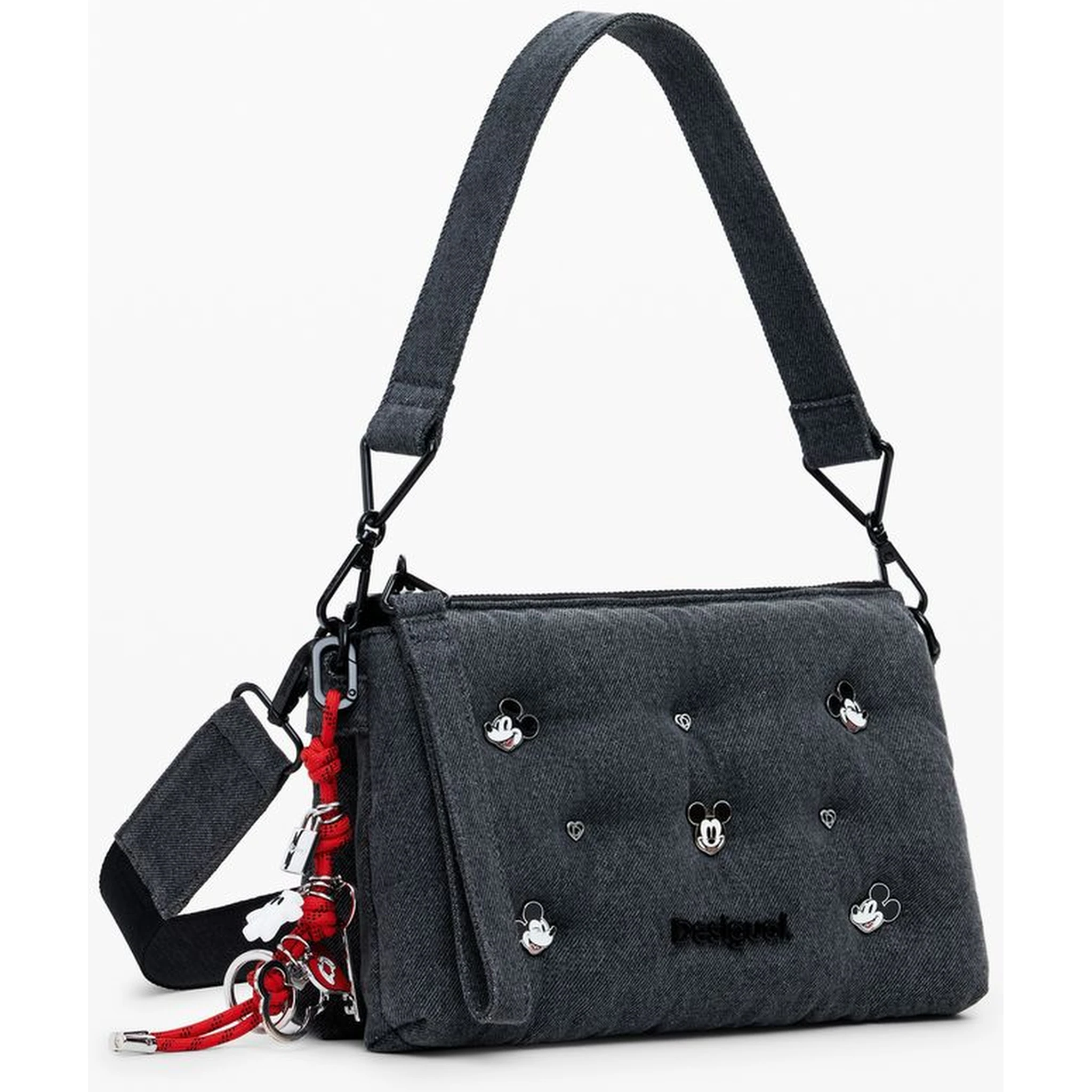 Gray Polyester Women Handbag
