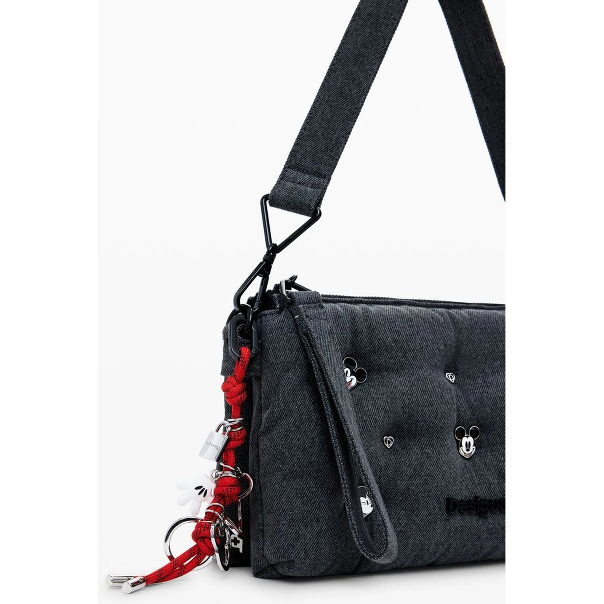 Gray Polyester Women Handbag