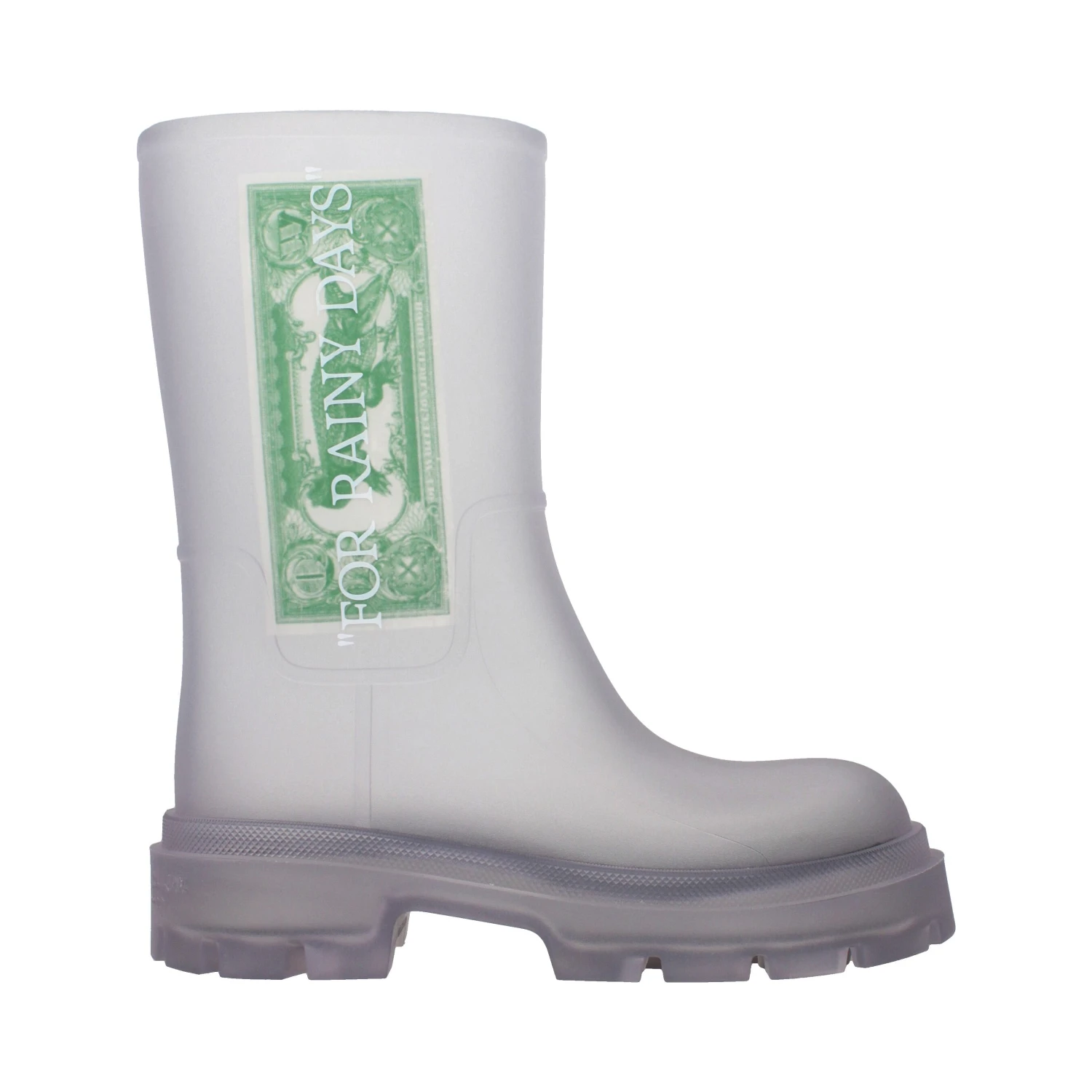 Transparent Pvc Ankle Boots