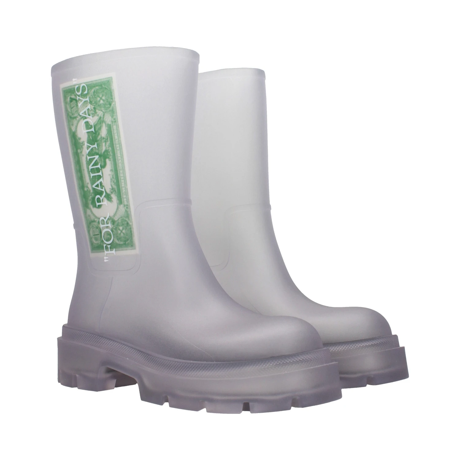 Transparent Pvc Ankle Boots