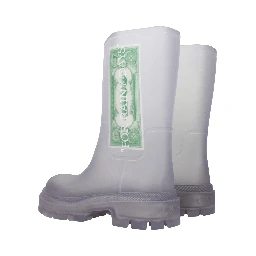 Transparent Pvc Ankle Boots