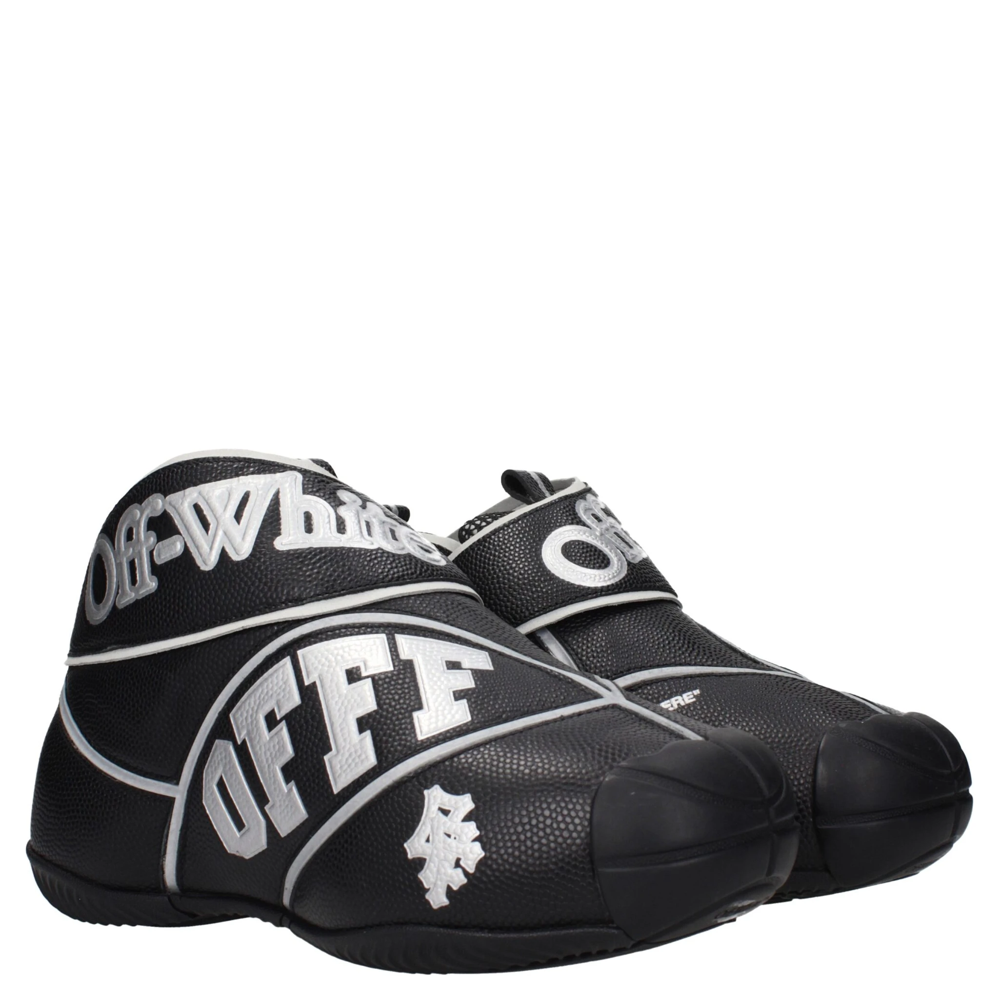 Black Leather High Top Sneakers