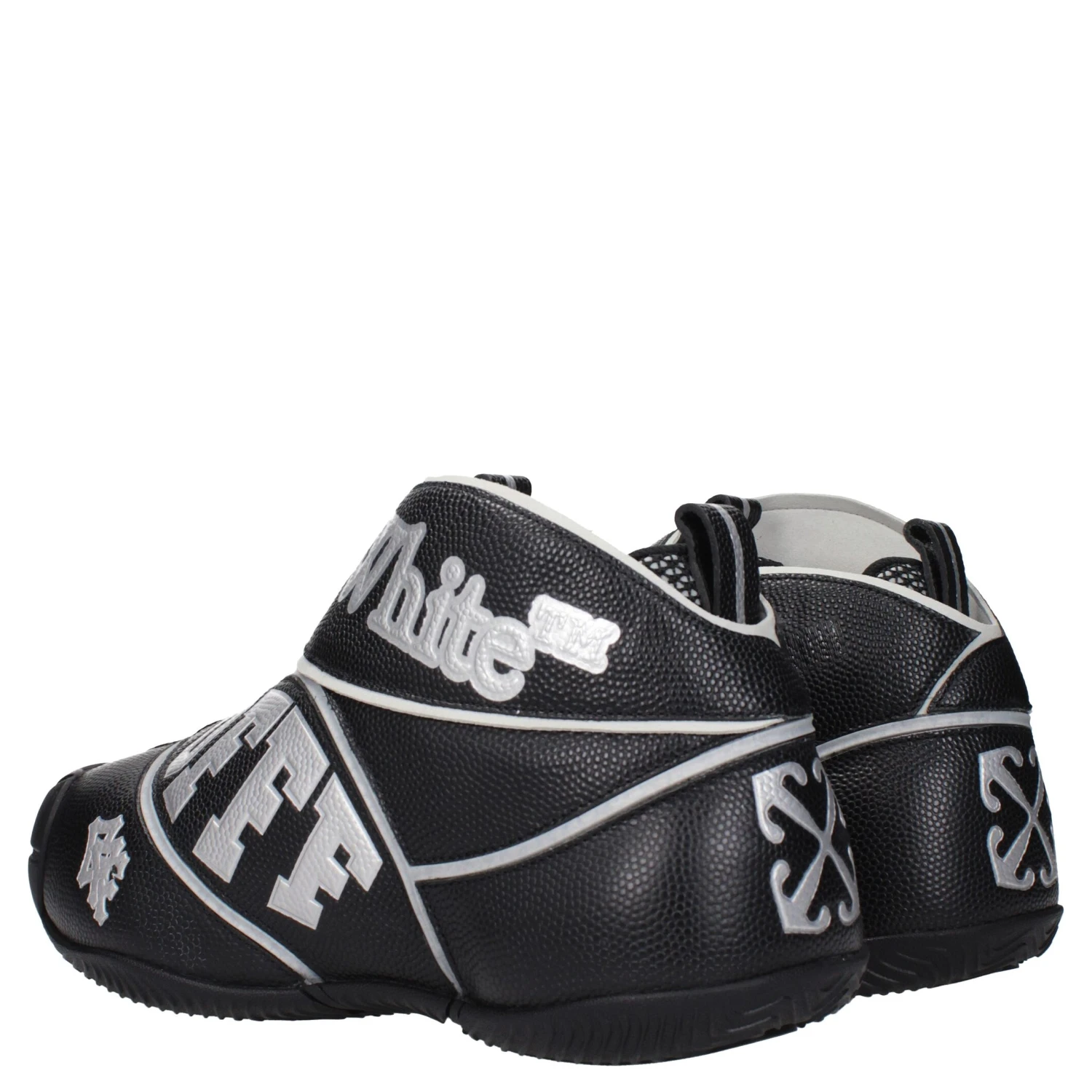 Black Leather High Top Sneakers