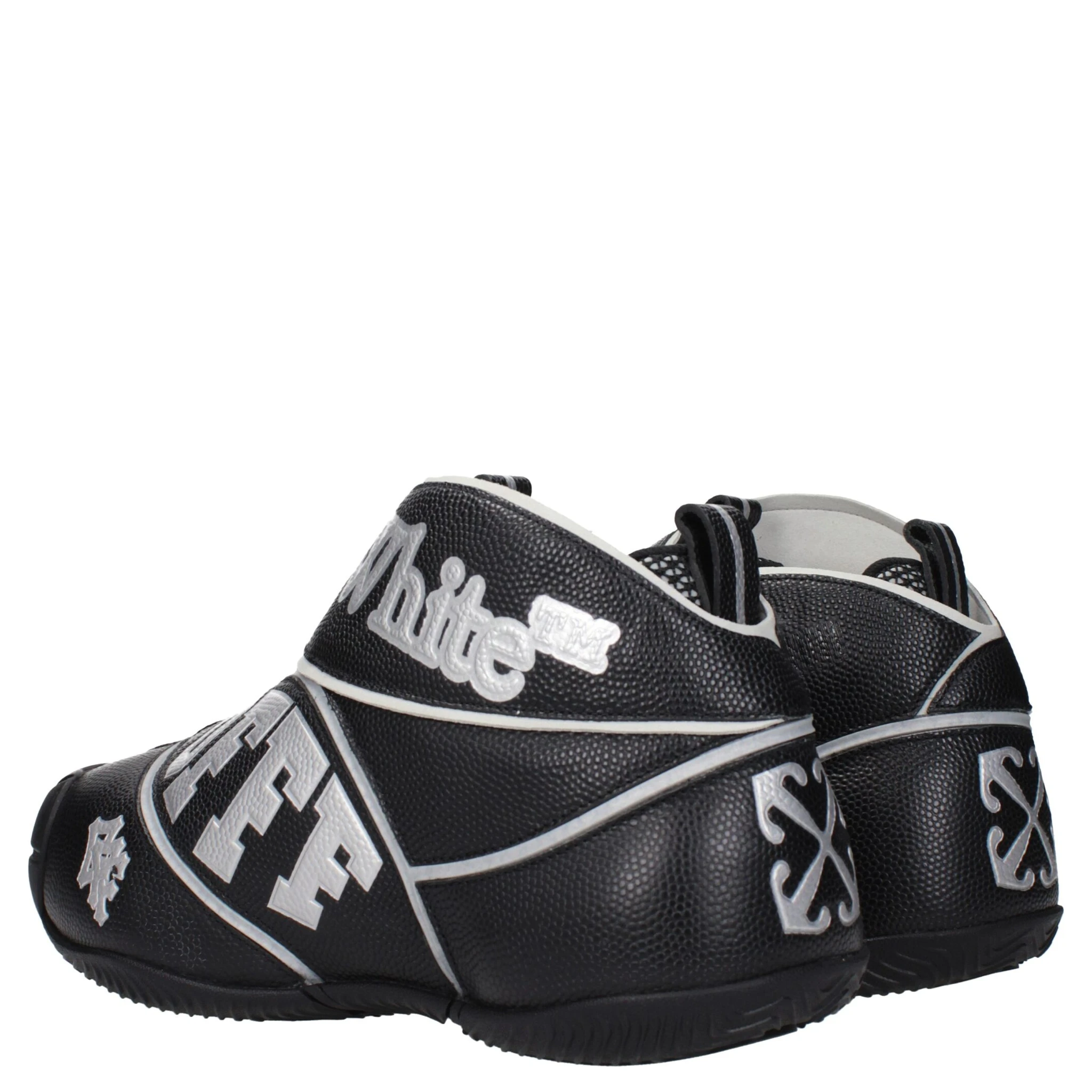 Black Leather High Top Sneakers