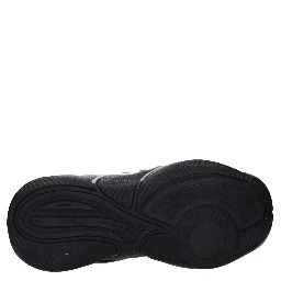 Black Leather High Top Sneakers