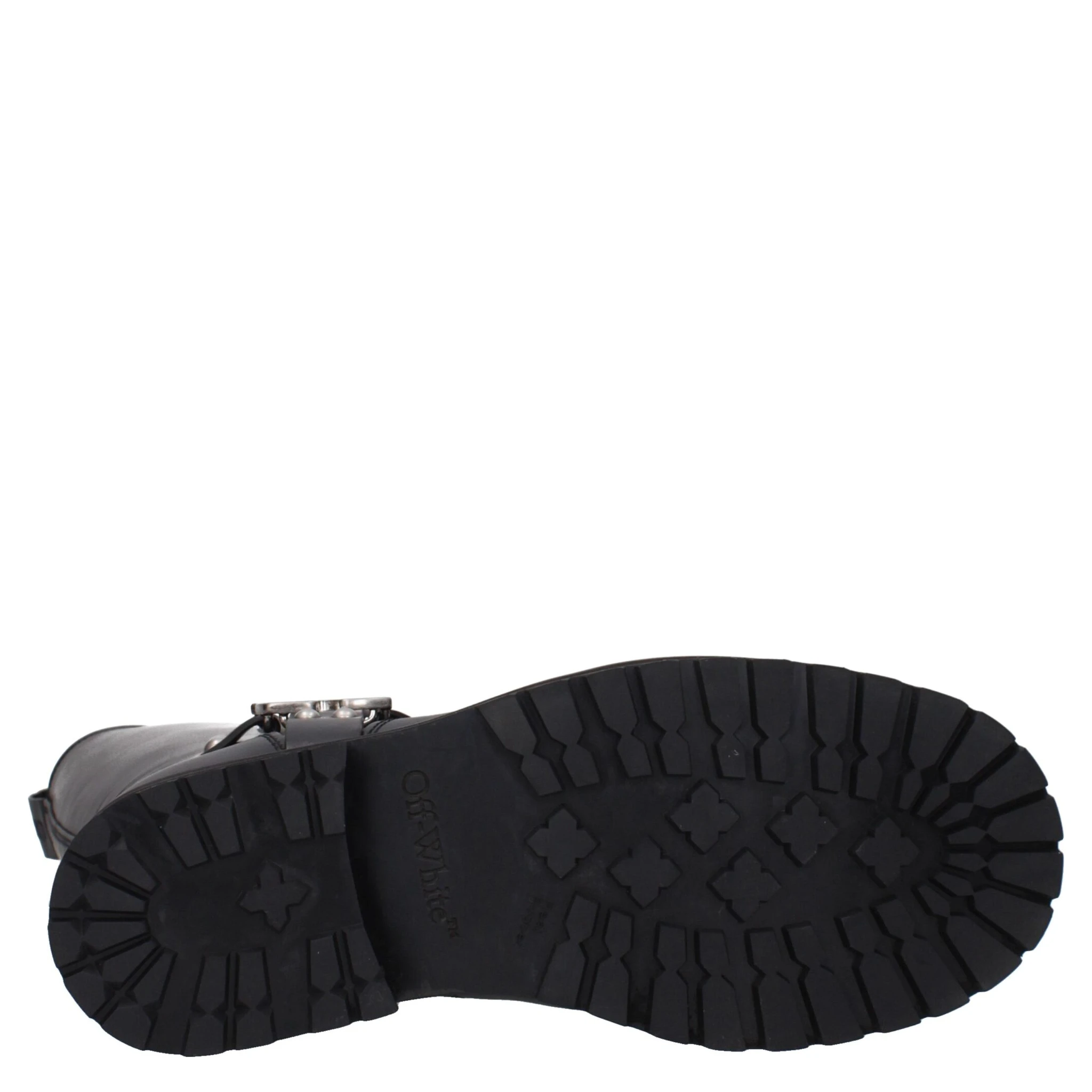 Black Leather Flat Boots