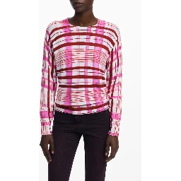 Pink Viscose Women Sweater