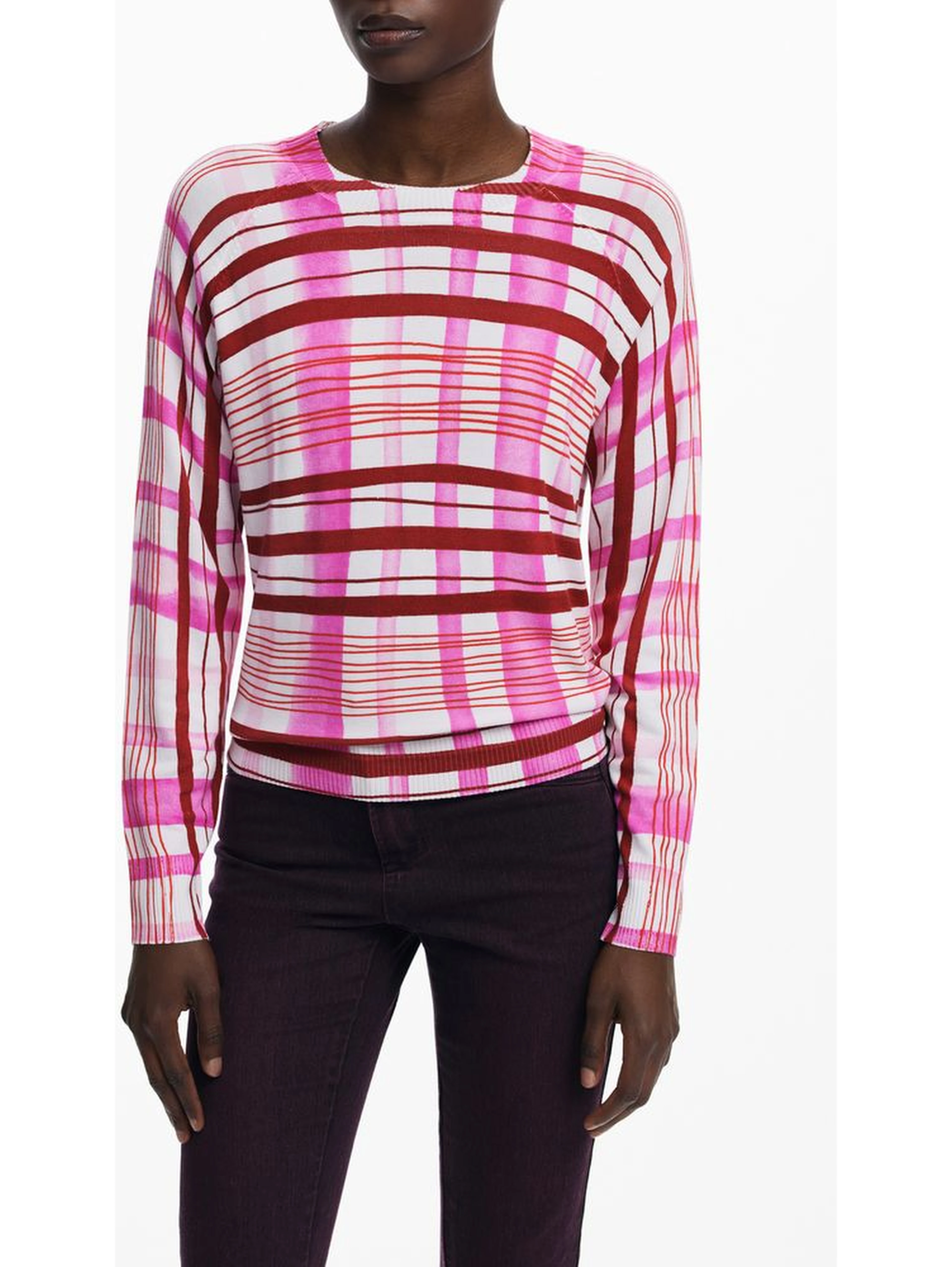 Pink Viscose Women Sweater