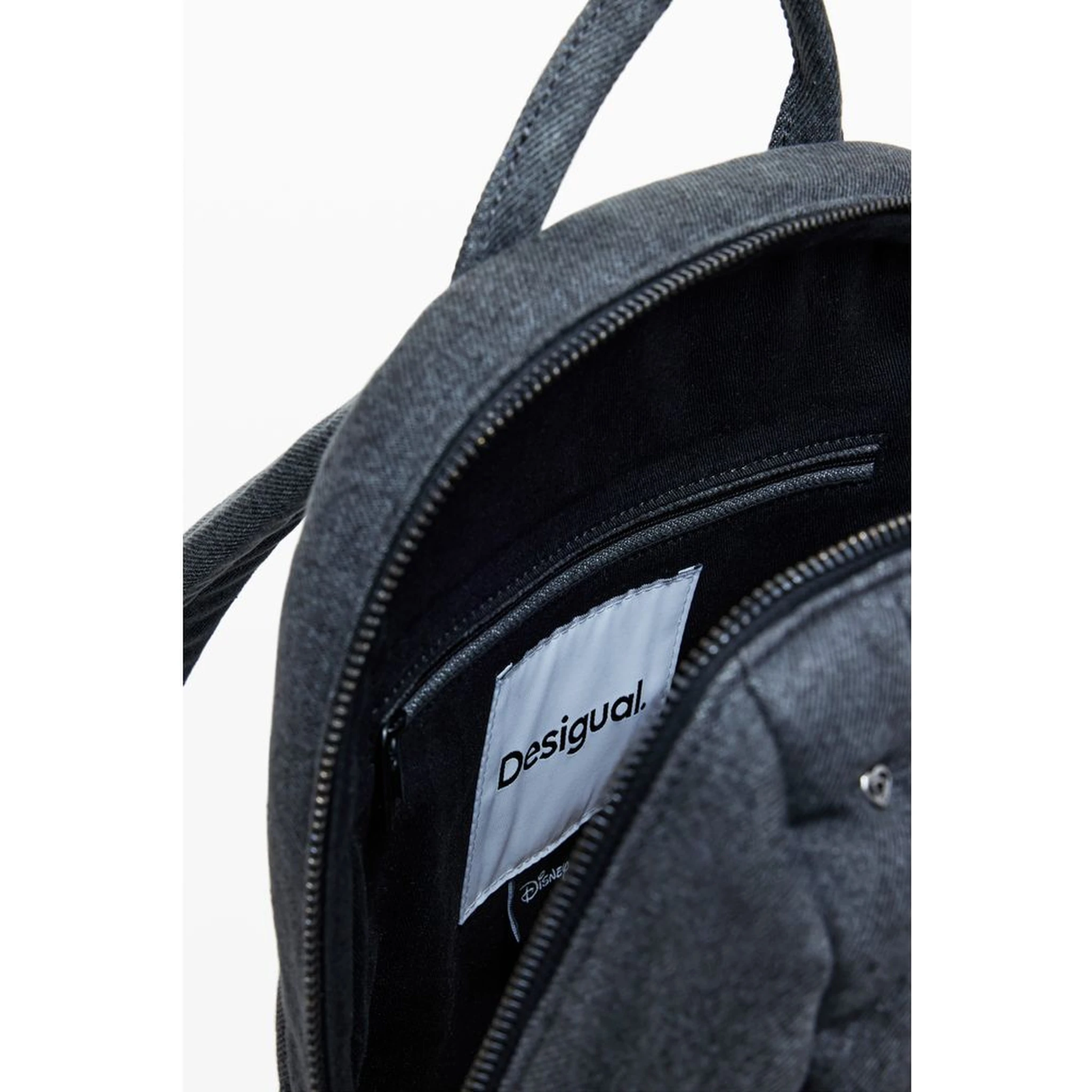 Gray Polyester Women Backpack