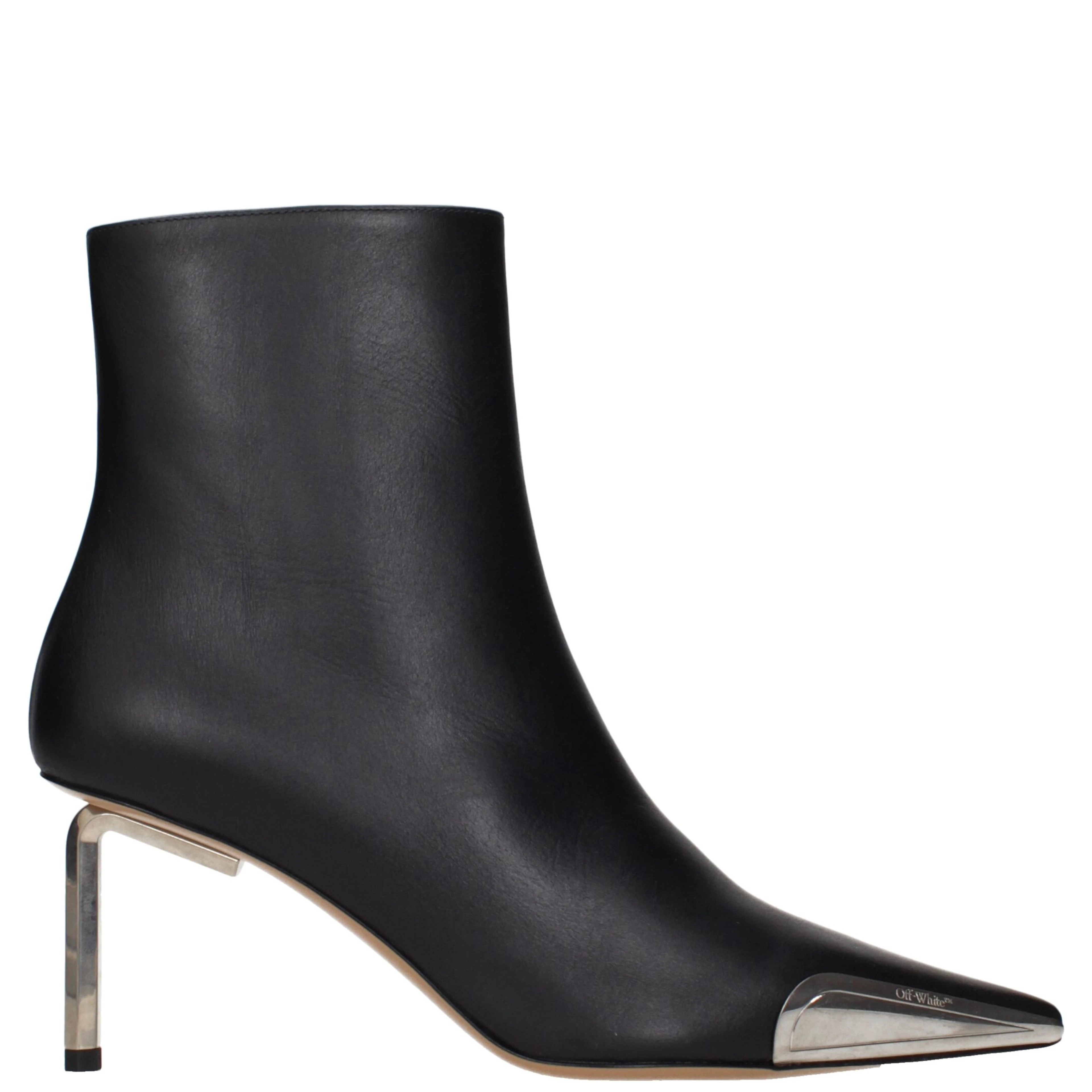 Black Leather Ankle Boots