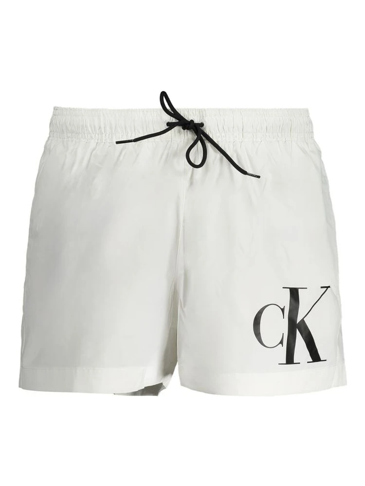 White Polyester Swimwear