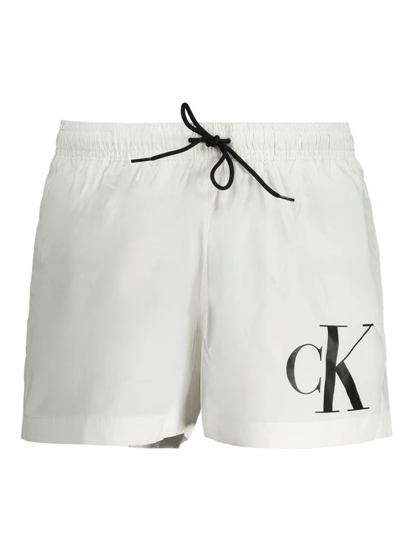 White Polyester Swimwear