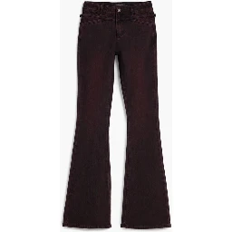 Purple Cotton Women Jeans