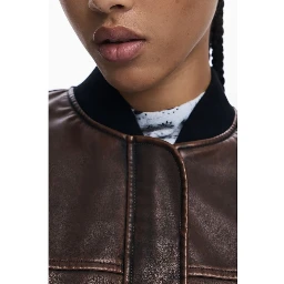 Brown Polyethylene Women Poncho
